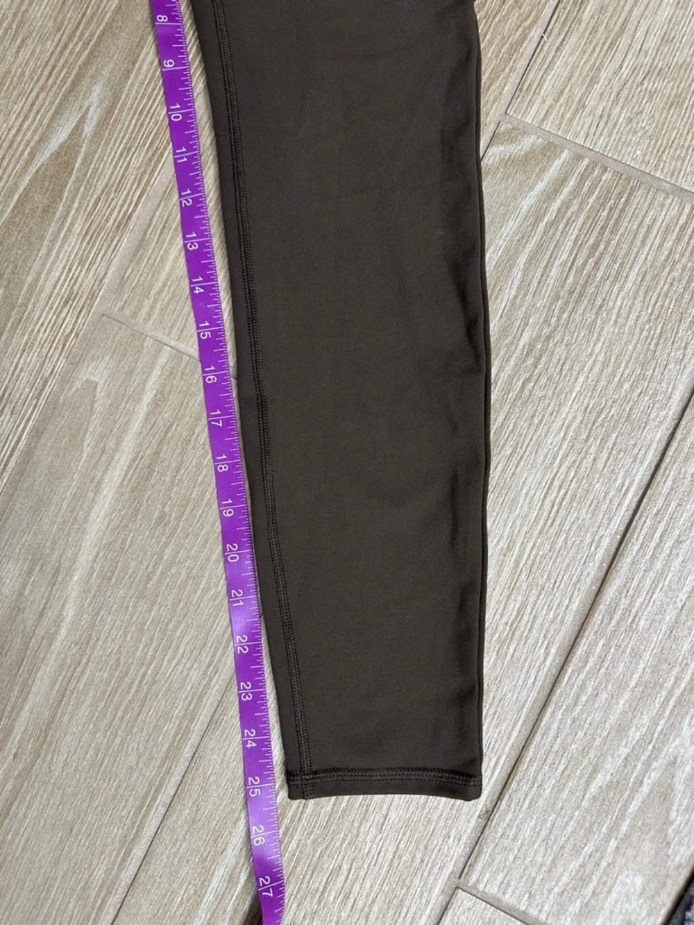 Avalanche High-Waist Brown Leggings